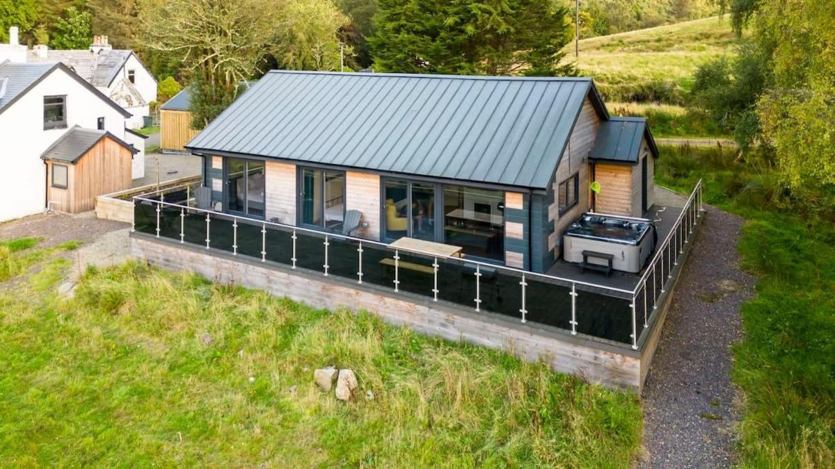 New Build Lodge With Stunning Views Of Loch Awe Hayfield  Dış mekan fotoğraf