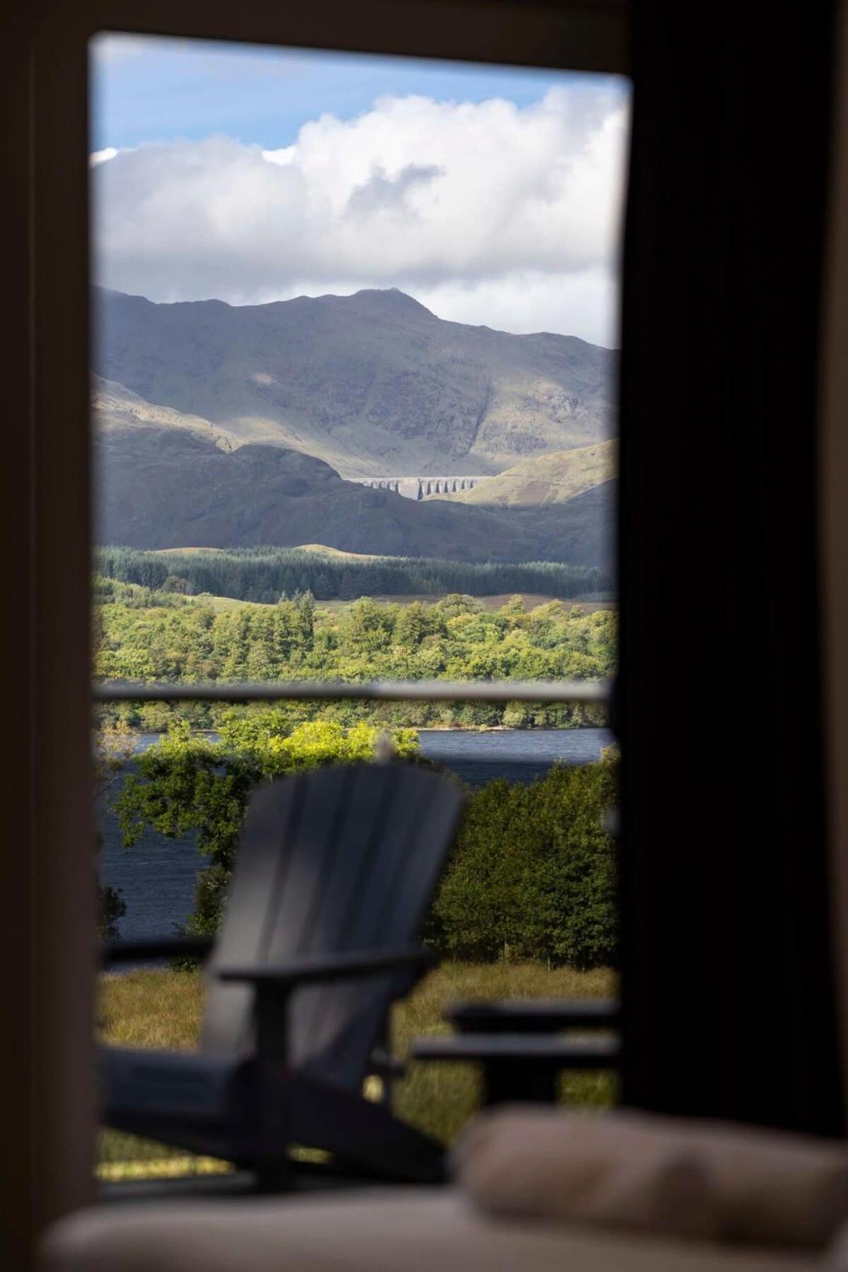 New Build Lodge With Stunning Views Of Loch Awe Hayfield  Dış mekan fotoğraf