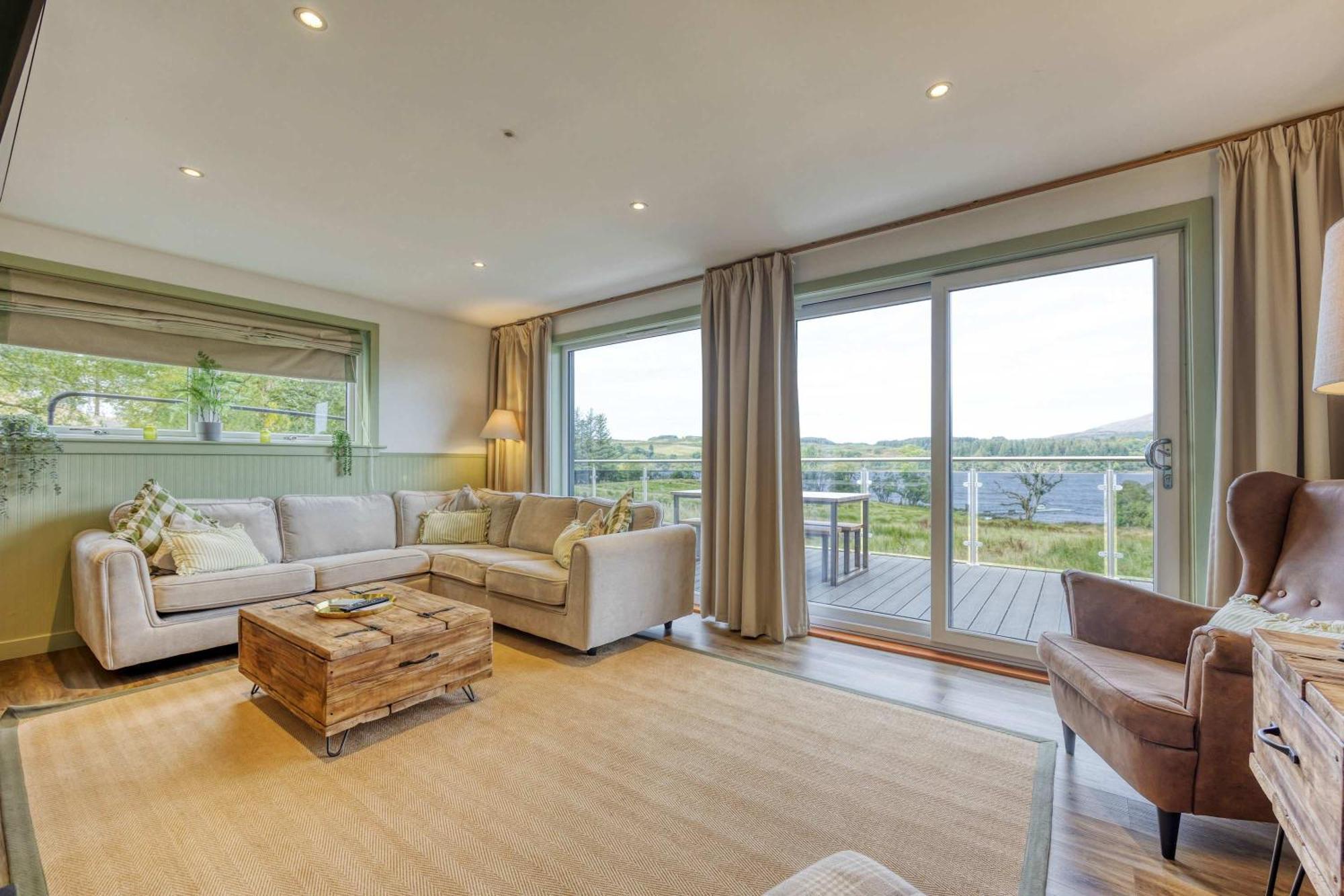 New Build Lodge With Stunning Views Of Loch Awe Hayfield  Dış mekan fotoğraf